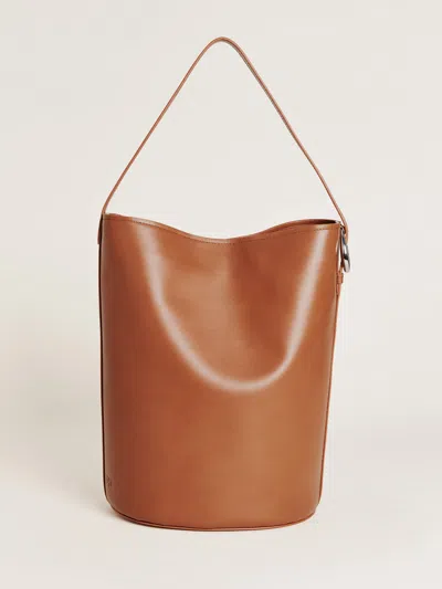 Reformation Seleena Bucket Bag In Lido Leather