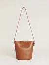 Reformation Seleena Small Bucket Bag In Lido Leather
