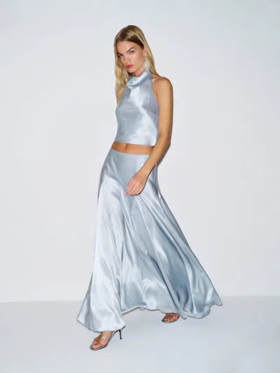 Reformation Sera Silk Two Piece Blue 12