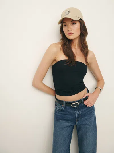 Reformation Seren Knit Top In Black