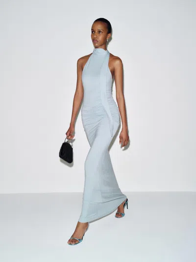 Reformation Serena Knit Dress Blue Xs