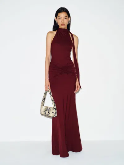 Reformation Serena Knit Dress Red Xl