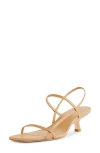 Reformation Serenity Bare Kitten Heel Sandal In Buff