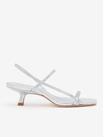 Reformation Serenity Bare Sandal In Silver