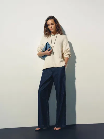 Reformation Sheba Denim Pant Blue Xxl In White