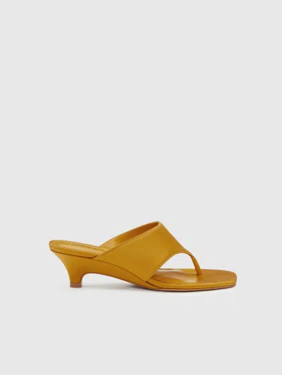 Reformation Sherlyn Wedge Thong Yellow 7.5