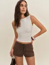 Reformation Short En Lin Quin In Brown