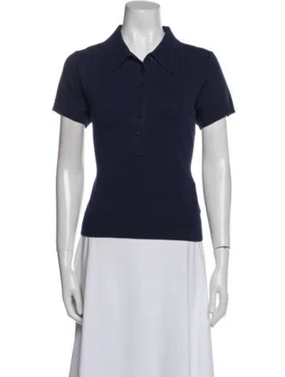 Pre-owned Reformation Short Sleeve Polo In Multi