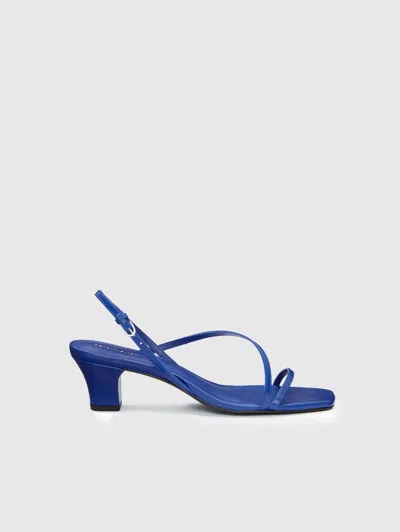 Reformation Shoshana Block Heel Blue 7.5