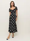 Reformation Shyla Dress In Moon Dot