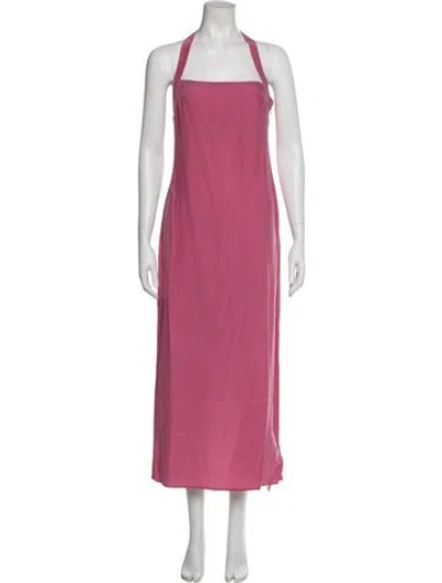 Pre-owned Reformation Silk Long Dress W/ Tags In Purple