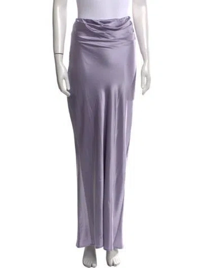 Pre-owned Reformation Silk Long Skirt In Green