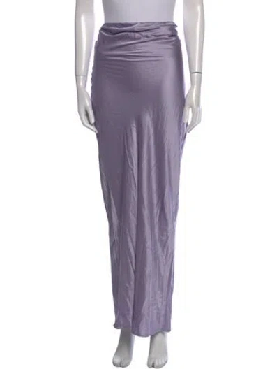Pre-owned Reformation Silk Long Skirt In Purple