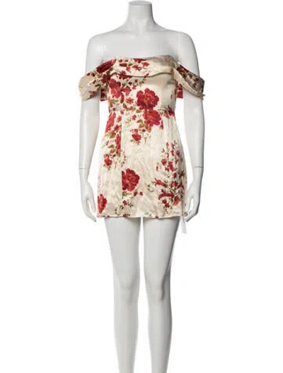 Pre-owned Reformation Silk Mini Dress In Pink