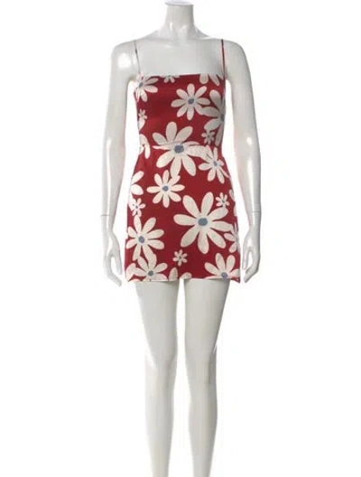 Pre-owned Reformation Silk Mini Dress In White