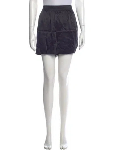 Pre-owned Reformation Silk Mini Shorts W/ Tags In Black