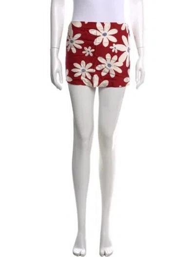 Pre-owned Reformation Silk Mini Skirt In Black