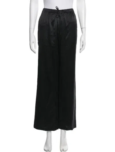 Pre-owned Reformation Silk Pajamas In Black