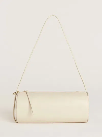 Reformation Simona Cylinder Bag In Cream Puff Leather