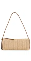 Reformation Simona Cylinder Bag Natural Raffia In Natural Raffia