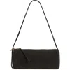 Reformation Simona Suede Cylinder Shoulder Bag In Black Suede