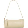 Reformation Simona Suede Cylinder Shoulder Bag In Cream Puff Leather