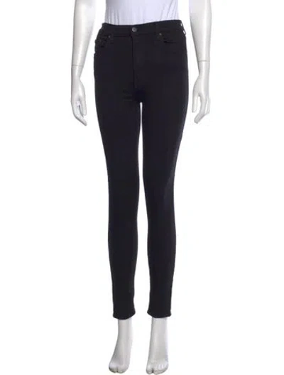 Pre-owned Reformation Skinny Leg Pants In Black