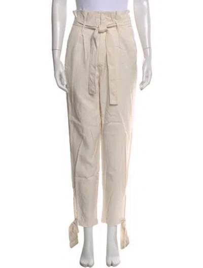 Pre-owned Reformation Skinny Leg Pants In Neutral