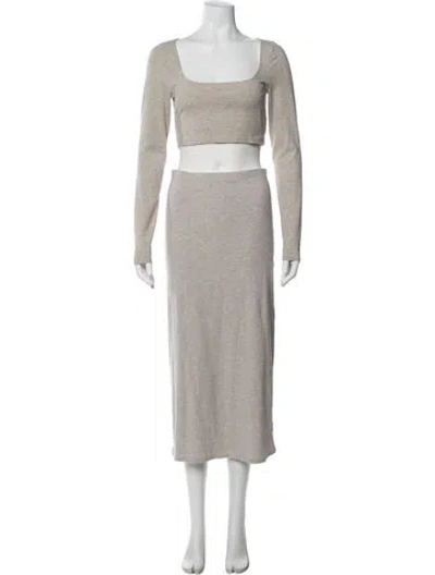 Pre-owned Reformation Skirt Set In Gray