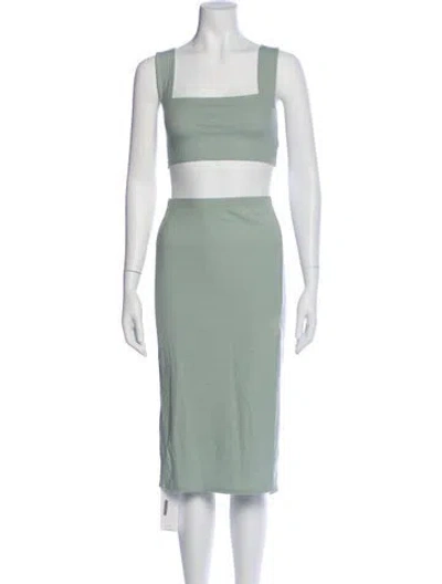 Pre-owned Reformation Skirt Set In Green