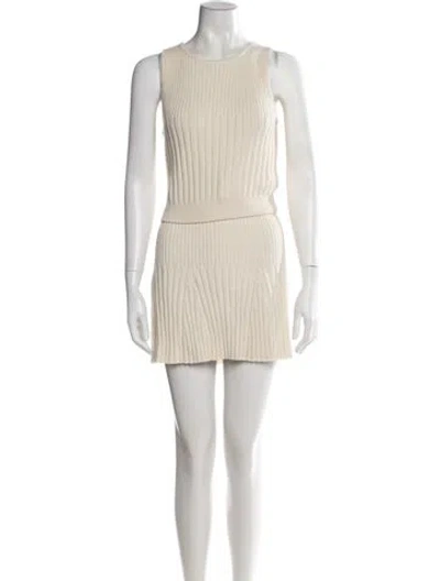 Pre-owned Reformation Skirt Set In Neutrals