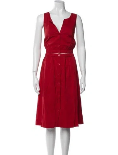 Pre-owned Reformation Skirt Set In Red