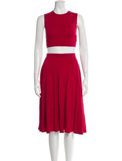 Pre-owned Reformation Skirt Set In Red