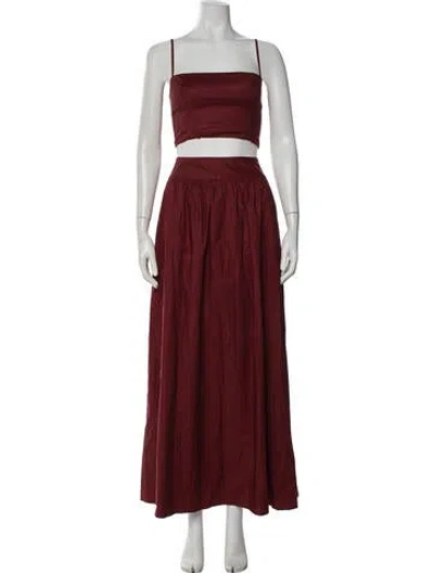 Pre-owned Reformation Skirt Set In Red