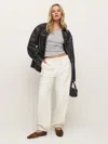 Shop Reformation Skye Boyfriend Sweatpant In Fior Di Latte