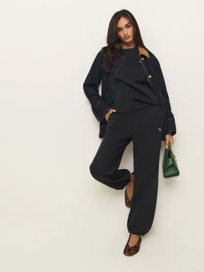 Reformation Skye Boyfriend Sweatpant In Fior Di Latte Logo