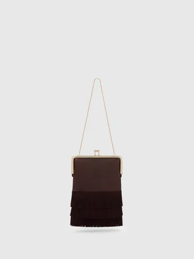 Reformation Skye Mini Bag In Brown
