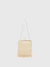 Reformation Skye Mini Bag Ivory In White