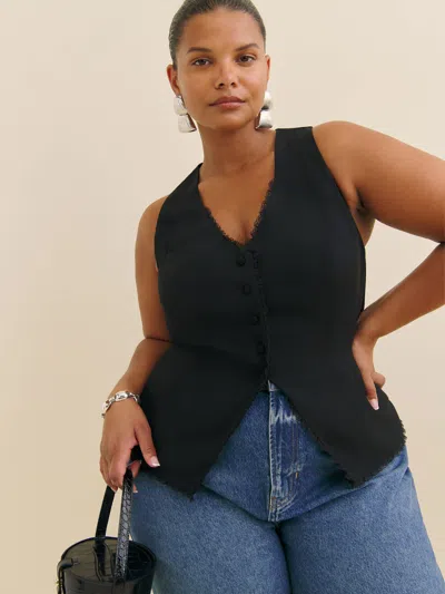 Reformation Skylar Top Es In Noir