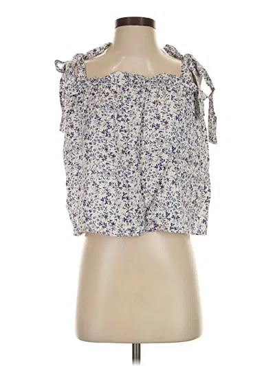 Pre-owned Reformation Sleeveless Blouse In Blue