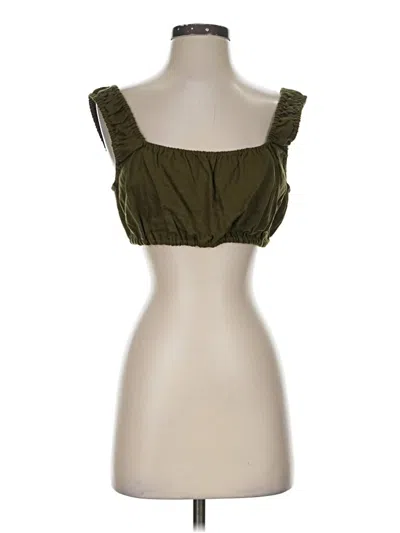 Pre-owned Reformation Sleeveless Blouse In Green