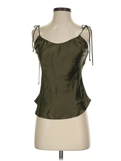 Pre-owned Reformation Sleeveless Blouse In Green