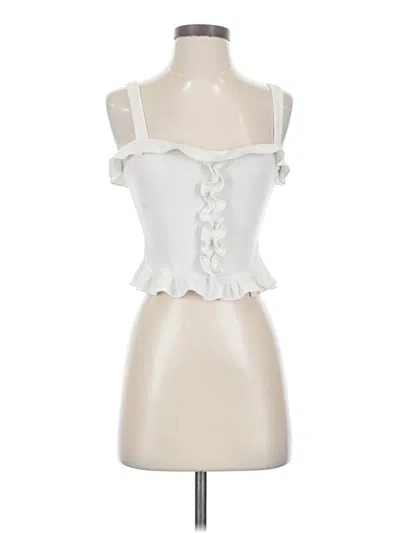 Pre-owned Reformation Sleeveless Blouse In Ivory