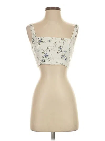 Pre-owned Reformation Sleeveless Blouse In Ivory