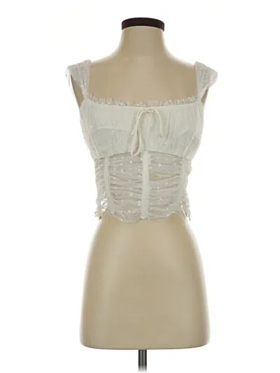 Pre-owned Reformation Sleeveless Blouse In Ivory