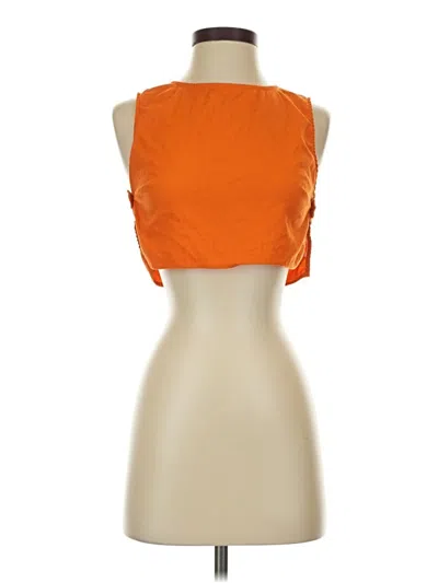Pre-owned Reformation Sleeveless Blouse In Orange
