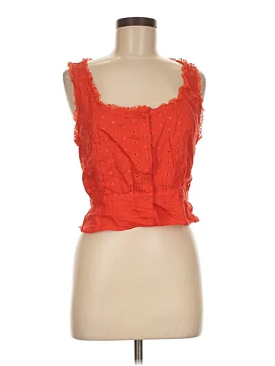 Pre-owned Reformation Sleeveless Blouse In Orange