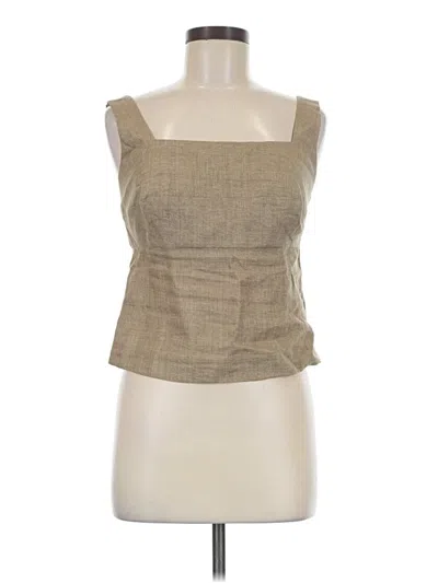 Pre-owned Reformation Sleeveless Blouse In Tan