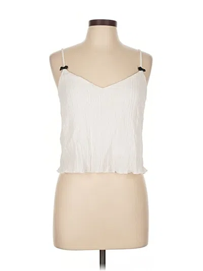 Pre-owned Reformation Sleeveless Blouse In White