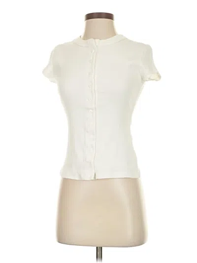 Pre-owned Reformation Sleeveless Blouse In White
